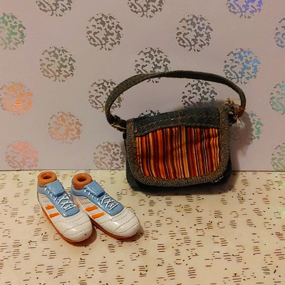 MGA Bratz Boys Running Shoes and Jean Messenger Bag
